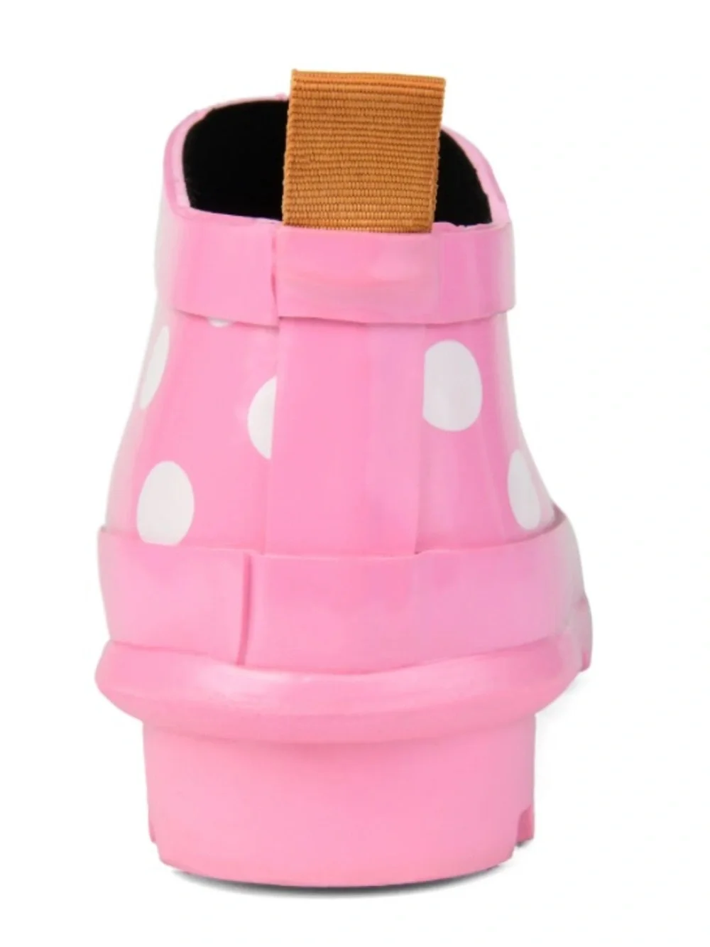 Pink Polka Dot Women's Rain Clog Boots Rainer